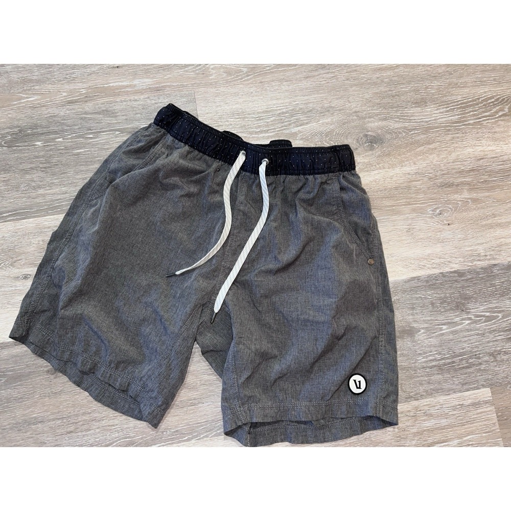 Vuori Kore Shorts Athletic 7 Men's Gray/size Small/Perfomance/Stretch/Lined/v302